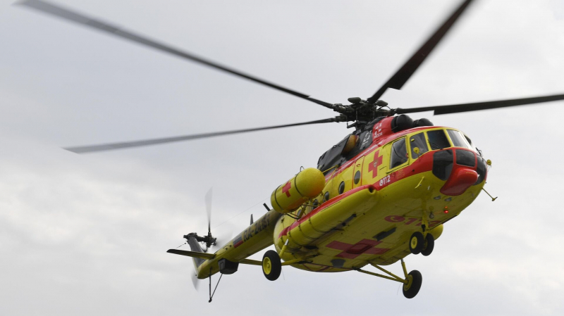 МЧС: вертолет доставил в Москву двух пострадавших в брянской гимназии