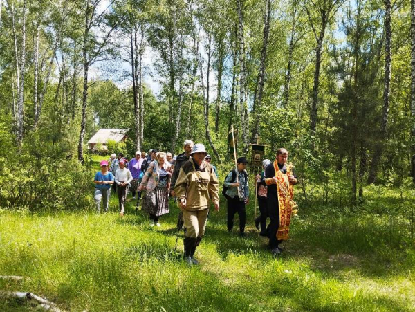 Крестный ход на источник «Святые монахи»