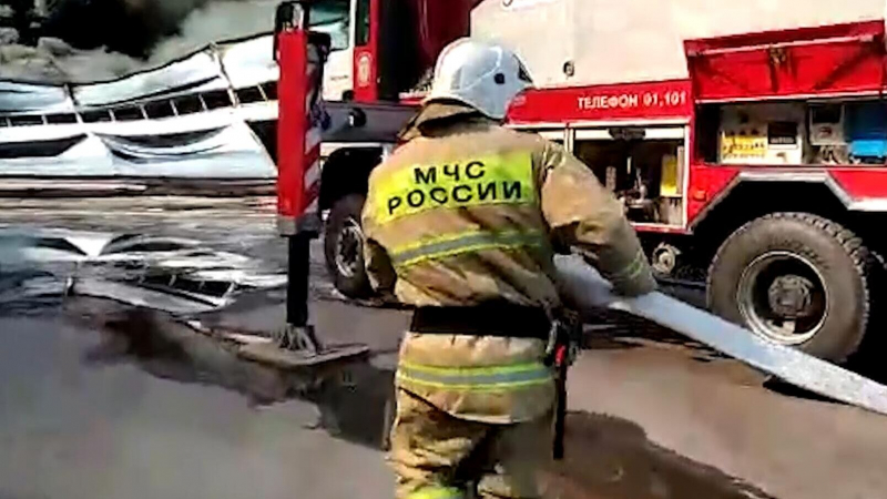 Пожар в жилом доме на Ленинском проспекте в Москве полностью ликвидирован