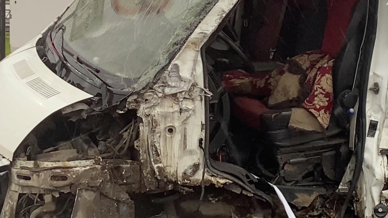 Последствия ДТП с участием маршрутных такси и трамвая в Туле