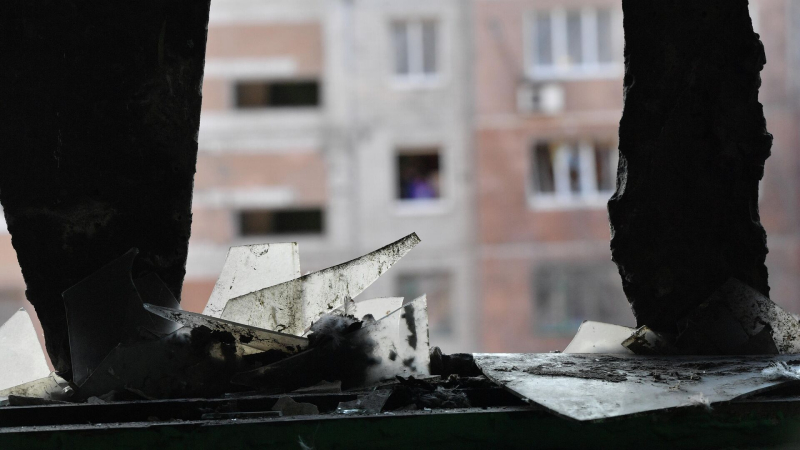 Три жилых дома повреждены в результате удара БПЛА в Луганске