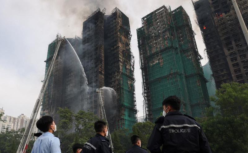 Путин выразил соболезнования Си Цзиньпину в связи с пожаром в Гонконге