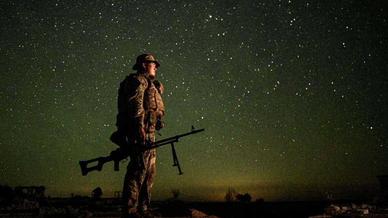 Военнослужащий ВС РФ в зоне проведения СВО