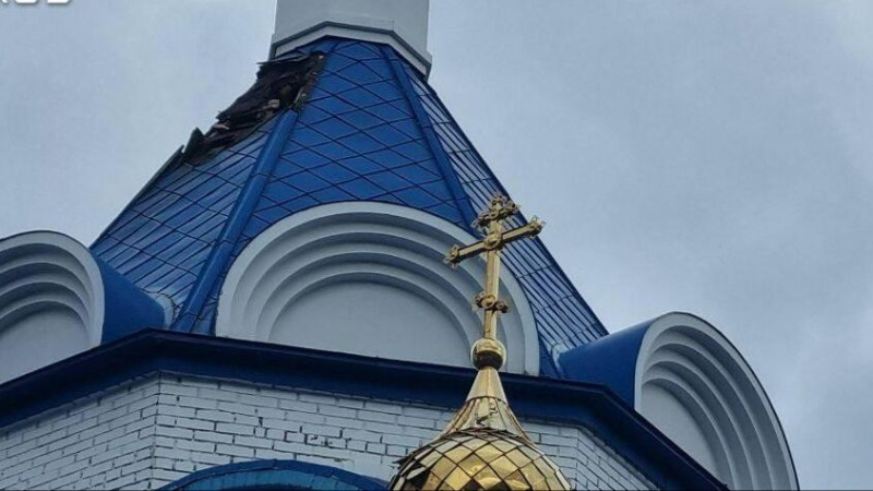 Дрон ВСУ нанес удар по храму Благовещения Пресвятой Богородицы под Белгородом