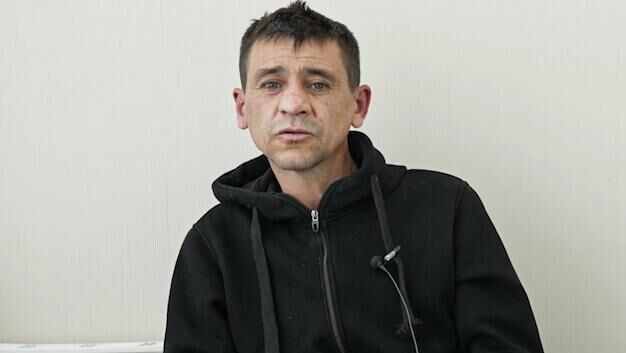 Задержанный сотрудниками ФСБ РФ агент украинских спецслужб Игнат Кузин. Стоп-кадр видео