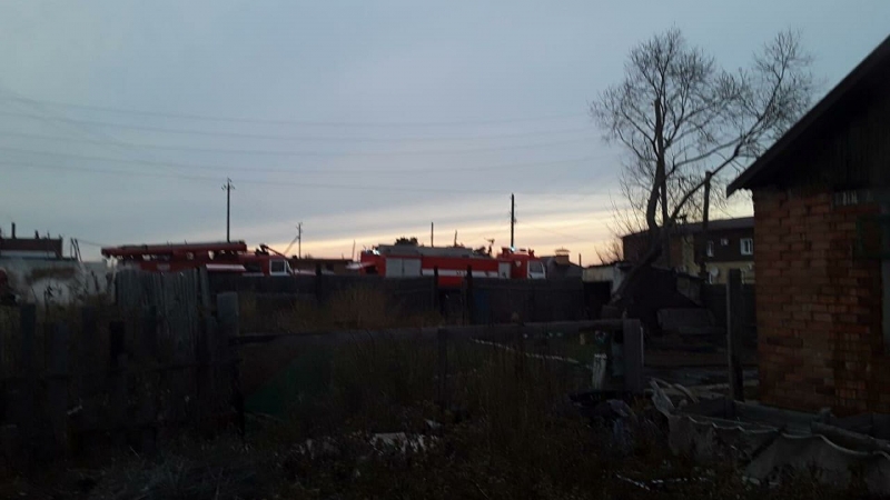 В Омской области ликвидировали пожар, спаливший дотла полдеревни